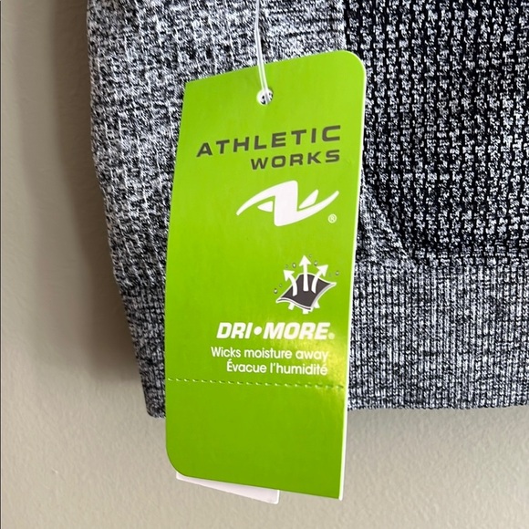 Athletic Works Gray and Black Sports Bra with Geometric Strap Design - Picture 2 of 9